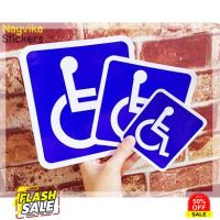 พร้อมส่ง สติ๊กเกอร์วีลแชร์ สติ๊กเกอร์ติดรถ สติ๊กเกอร์ สัญลักษณ์ วีลแชร์ ผู้พิการ ขับรถ wheelchair logo stickers #สติ๊กเกอร์ติดรถ  #สติ๊กเกอร์ติดมอไซต์  #สติ๊กเกอร์ติดมอไซ  #สติ๊กเกอร์ติดมอไซต์ 3m