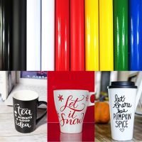 Multicolor Adhesive Permanent Vinyl Roll Design Lettering Film Cup Glass Decal Sticker Xmas Card Self-adhesive