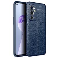 สำหรับ OnePlus 9RT 5G เคสโทรศัพท์กันกระแทก TPU ผิวสัมผัสแบบเปลือกลิ้นจี่ (สีฟ้า) (จัดส่งรวดเร็ว)