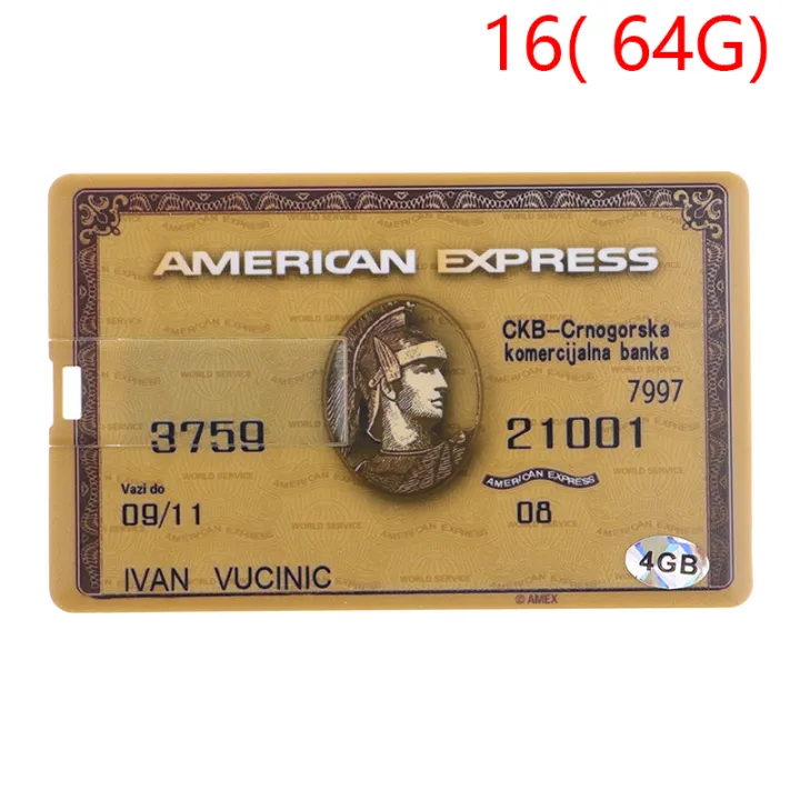 Credit Card Master Cards HSBC American Express USB Flash 4GB 8GB 32GB