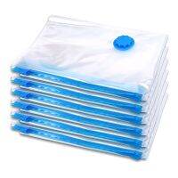 Medium 50x55 Vacuum Storage Bags for Clothes Travel Bag Organizer Free Hand-Pump Double-Zip Seal Max Space Saving