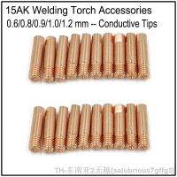 hk▥  20pcs CO2 Contact Tips 0.6 0.8 0.9 1.0 1.2 Available ) x25mm MB15 15AK Welding Torch Consumables Accessories