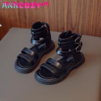 asdsadsaaff Botas romanas versáteis casuais femininas cano alto sapatos de praia infantil tenência da moda verão novo estilo edição coreana 2023