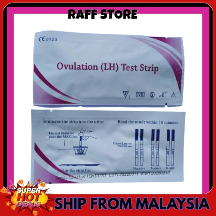 Ovulation Test Strip LH Test OPK UPT Test Ujian Kehamilan Mengandung