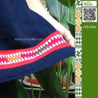 ผ้าปักมือชาวเขา ผ้าปักมืออาข่า งานปักมือ ใช้กับงาน DIY แฟชั่น ethnic hand embroidery