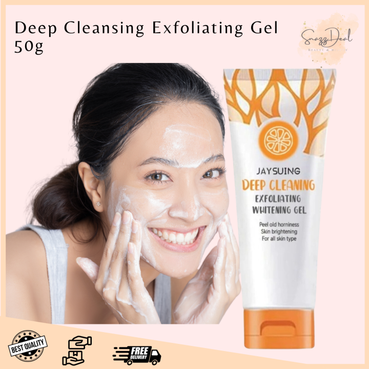 SnazzDeal Citrus Glow Deep Exfoliating Gel 50g Skin Brightening, Acne & Blackhead Treatment