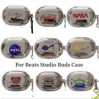 เคสเคลือบเงินหรูหราสำหรับ Beat Studio Buds เคสนิ่มลายการ์ตูนพร้อมจี้เดียวกันกันกระแทกหูฟังสำหรับ Studio Buds