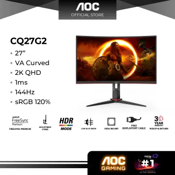AOC CQ27G2 27 2K WQHD (2560 x 1440) 144Hz Wide Curved Screen