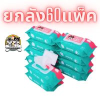 DES ทิชชู่เปียก ยกลัง 60 แพ็ค 80 แผ่น Baby Wipes กระดาษ  สูตรน้ำบริสุทธิ์ ผ้านุ่มชุ่มชื่น แผ่นทำความสะอาด กระดาษเปียก