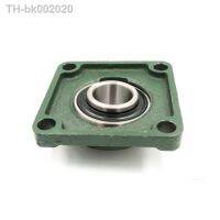 ✚▦☍ 1PC UCF201/UCF202/UCF203/UCF204/ Housing 4 Bolt Mounted Bearing Bore Square Flange Pillow Block