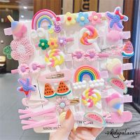 （A VOGUE）✥☎♝ BbQ-14Pcs Little Girls Princess Hairpins Sweet Style Baby Animal/Flower Decoration Bangs Clip Set Lovely Children Hair Accessories