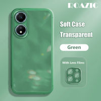 ROAZIC มีเคสโทรศัพท์ฟิลม์นิรภัยสำหรับเลนส์สำหรับเกียรติยศ X5บวก4กรัมโปร่งใสฝาหลังชุบปลอกกันกระแทก TPU นิ่มใส