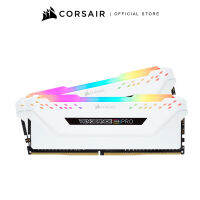 CORSAIR RAM VENGEANCE® RGB PRO 16GB (2 x 8GB) DDR4 DRAM 3200MHz C16 Memory Kit — White