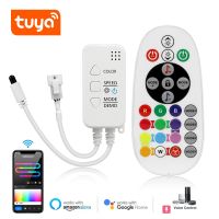 DC12V 3 Pin Tuya APP Wifi LED RGB Controller With IR Remote，Work With Alexa and Google home For 3 Pin RGBIC LED Strip Light