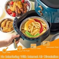 Oil-Proof Aluminum Foil Tin Box Air Fryer Disposable Paper Liner Non-Stick Steaming Basket Kitchen Tool BBQ Drip Pan Tray Baking Trays  Pans