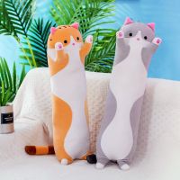 【CW】 130cm Big Sausage Cat Plush Toys Stuffed Animals Kawaii Plushie Soft Dolls Sleep Pillow Baby Companion Birthday Gifts For Kids