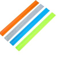 Traffic Safety Warning PVC Reflective Flap Ring Night Running Cycling Reflective Wrist Band Bracelet Flap Ring Self Rolling Safety Cones Tape