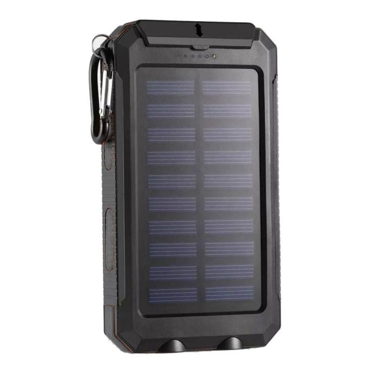 Dual USB DIY Solar Power Bank Case Kits Battery Charger External Box  Flashlight 