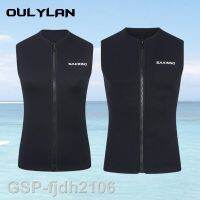 2023คลี่คลาย☃✓ Ouylan เสื้อชุดดำน้ำแบบอุ่นบุรุษสำหรับน้ำเย็น Baju Menyelam Neoprene 3มม. แขนกุดเสื้อกั๊กแจ็คเก็ตเล่นเซิร์ฟกันแดดดำน้ำเต็มตัว