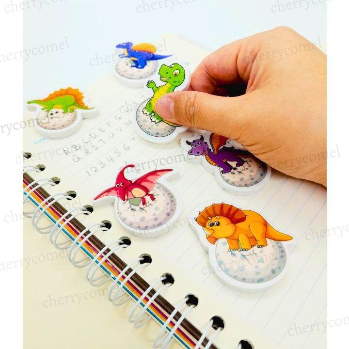 Dinosaur Eraser Rubber Pemadam Dino Theme Cute Stationery Alat Tulis