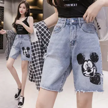 Cartoon Print Plus Size High Waisted Joggers Effortless Trouser 30