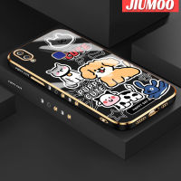 JIUMOO เคสสำหรับ Vivo V11i V11 Pro Z3i Z3ลายการ์ตูนน่ารักลูกสุนัขเคสซิลิโคนชุบด้านข้างดีไซน์ใหม่ฝาปิดเลนส์เต็มรูปแบบกล้องถ่ายรูปเคสป้องกันกล่องกันกระแทก Softcase