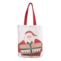 Santa Christmas Bag Santa Handbag Shopping Bags Christmas Shopping Shoulder Tote Bag for School Gift for Kids noble