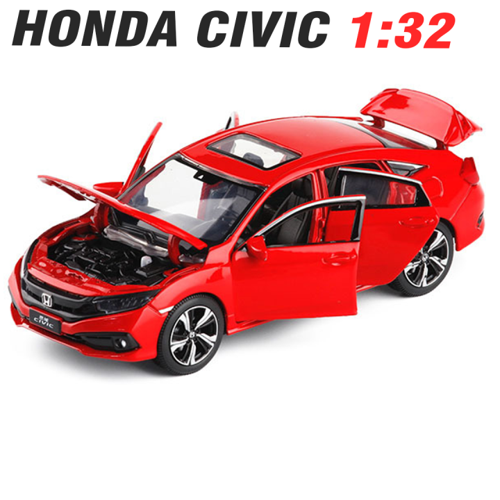 Mô hình xe ô tô Honda Civic 2017 Orange 118 Paudi  banmohinhtinhcom