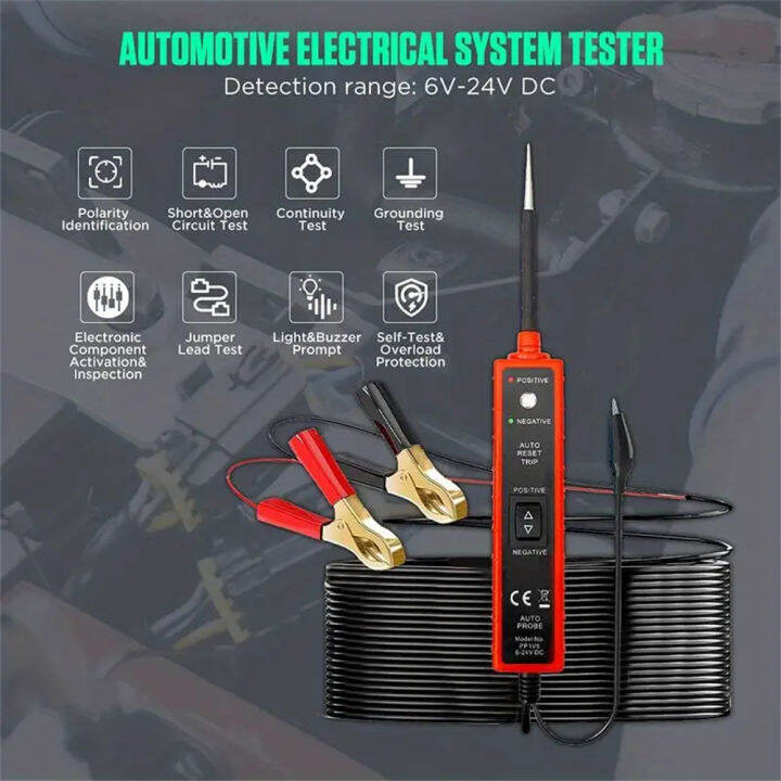 【A Set】EM285 DC 624V Vehicles Power Circuits Probe Kit Car Electrical Circuit Test Pen Voltage
