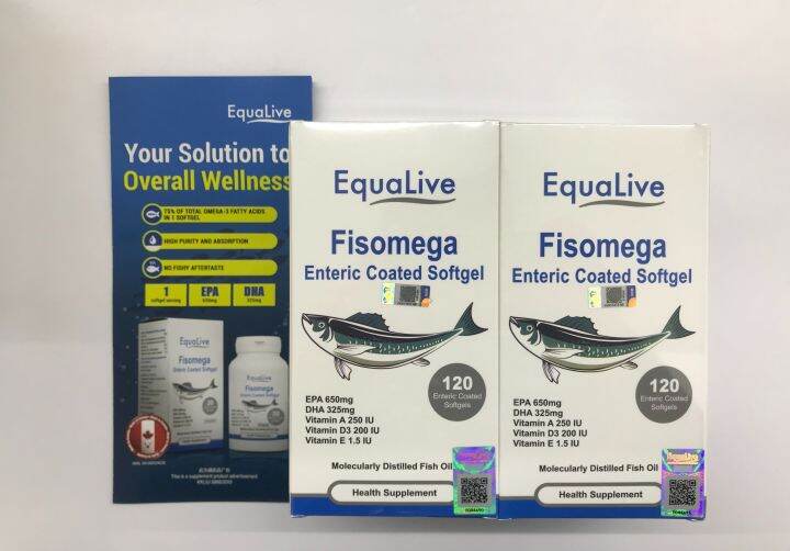 [FM PHARMACY] EquaLive Fisomega (120's x 2) [EXP 08/2024] Molecularly