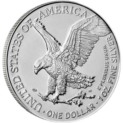 เหรียญเงินเมอร์แกนรูปนกอินทรีเสรีภาพเหรียญการตกแต่งบ้านของสะสมเหรียญอเมริกัน2022ธนาคาร LYB3816เงิน