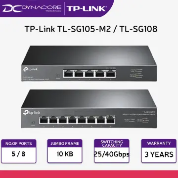 TP-Link TL-SG105-M2, 5 Port Multi-Gigabit Unmanaged Network Switch,  Ethernet Splitter, 2.5G Bandwidth, Plug & Play, Desktop/Wall-Mount, Fanless Metal Design