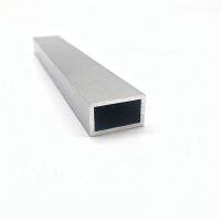 15mm*25mm*2mm square tube aluminum alloy hollow pipe rectangle straight duct vessel 100/200/300/400/500/550mm length Industrial Supplies