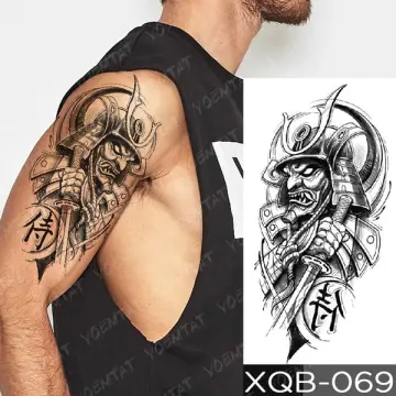 Samurai Temporary Tattoo 596X – Tintak Tattoo