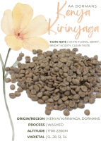 ?พร้อมส่ง? เมล็ดกาแฟดิบ Kenya Kirinyaga AA washed process/ เมล็ดกาแฟนอก/เมล็ดกาแฟสาร เคนย่า