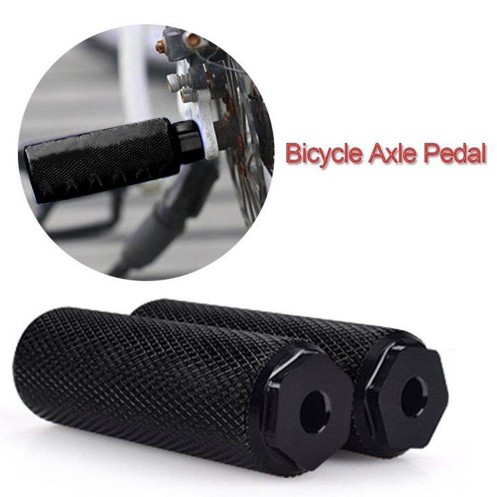 2-x-bmx-mountain-bike-bicycle-axle-pedal-alloy-foot-stunt-pegs-cylinder-black-mtb-bike-pedal-anti-slip-front-rear-axle-foot-pick