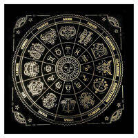 กำมะหยี่ผ้าคลุมทำนายไพ่ทาโร่ Rune Divination แท่นบูชา Tarot Patch ผ้าคลุมโต๊ะสำหรับนักมายากลทุกวันบอร์ดเกมการ์ด Pad