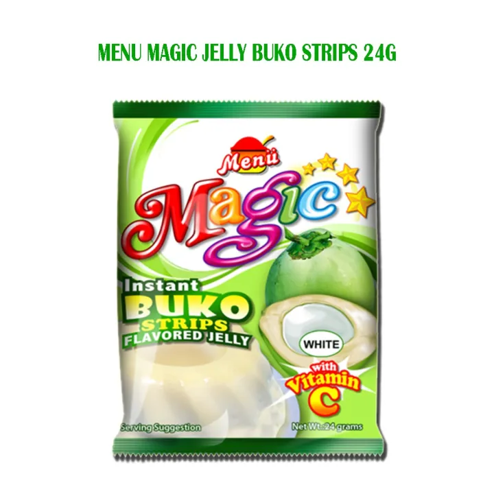 ♝Menu Magic Jelly Buko Strips 24g x 10 packs♙ Lazada PH