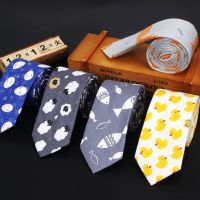 Cotton Men 39;s Colourful Tie Duck Dog Fruit Flower Ties Narrow Kids Children Necktie Slim Skinny Cravate Narrow Thick Neckties