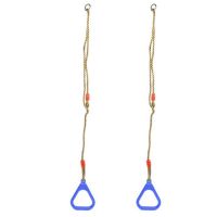 Kids Gym Rings,Children Trapeze Gym Swing,Bar Adjustable Gym Fitness Pull Up Rings with Hanging Ropes for Swing