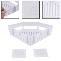 Shelf Storage Triangle Plastic White Triangle Storage Rack Toilet Storage Rack Kitchen Bathroom Toiletries Rack Storage Triangle Bathroom Counter Stor