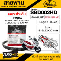 สายพาน HONDA PCX(LED) 150cc / Click 150i (2018) POWERLINK SCOOTER BELT สายพานมอเตอร์ไซค์ อะไหล่มอไซค์ อะไหล่แต่ง มอเตอร์ไซค์ MB0062