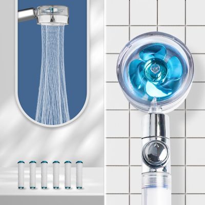 Tornado Filter Shower Head 360 Turbo High Pressure Water Treatment Save Fan Portable Shower with Filter for Bathroom Accessories Showerheads