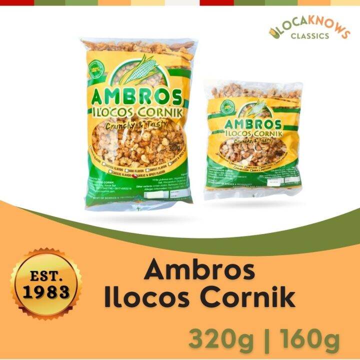 Ambros Ilocos Cornik 160g 320g Original Crunchy Chichacorn Cornick