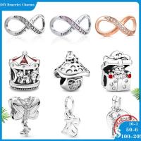 2023 New Fine Real Silver 925 Charms  Box Carousel Charm Fit Original Pandora Bracelet Making Fashion DIY Jewelry For Women