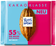 Socola đen sữa gốc Ghana có 55% Cacao Ritter SportSản Phẩm Nhập Khẩu Đức -