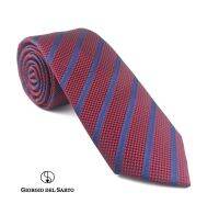 Giorgio Del Sarto Necktie 8.5 cm Red with Fabric Texture เนคไทสีแดงมีเท็กเจอร์