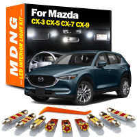 MDNG Canbus Vehicle LED Interior Dome Map License Plate Light Kit For Mazda CX-3 CX-5 CX-7 CX-9 CX3 CX5 CX7 CX9 Car Accessories