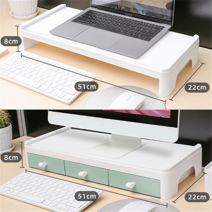 desktop-computer-shelf-monitor-base-office-storage-box-screen-office-desk-storage-rack-with-drawer-computor-holder
