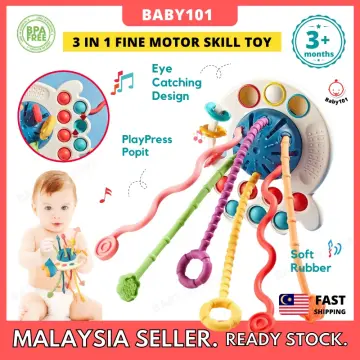 7PCS Baby Rattles Set Baby Rattles Toys Silicone Teether Rattles Hand Shake  Bed Bell Trolley Rattles Baby Toddler Toys Handbell Rattle Newborns  Educational Gift